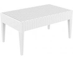 Resol Ipanema Table dappoint en plastique 92 x 53 x 45 cm blanc