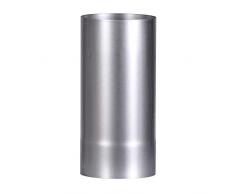 FireFix A120/2 FAL 250 mm, Ø 120 mm Tube de poêle en tôle dacier 0,6 mm dépaisseur soudé au Laser Argenté
