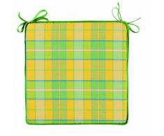 Best 04411365 Coussin dassise avec Cordons de Fixation 40 x 40 x 3 cm