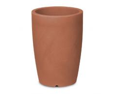 Floralo Gargnano Pot de Fleurs résistant au Gel Rond Couleur Terra anticato, 43 x H60 cm