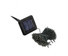 Dehner Guirlande Lumineuse Solaire 400 LED, Longueur 41 m, durée déclairage jusquà 6 Heures, Plastique Guirlande Solaire Noire