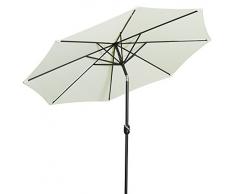 Gartenfreude Parasol, Diamètre 270 cm, UV 50 +, 270 x 270 x 245 cm, crème, 4900–1000–100