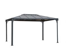 Palram Martinique Tonnelle de Jardin Rectangulaire – Structure Aluminium et Toit Rigide – pour Couvrir Une Terrasse Toute L’année – Garantie 10 Ans (360x295.5)