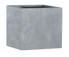 Esteras Bac à Fleurs carré pour Le Jardin, en Fibre de Verre 27 cm Beige foncé