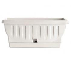 Bama Nature Jardinière en résine Blanc 50 cm