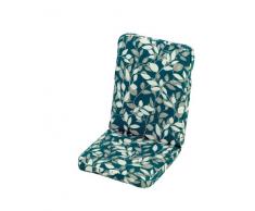 IM LEISURE Coussin de chaise longue en matières mixtes à feuilles tahitiennes Bleu