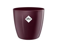 elho pot de fleurs - brussels diamond rond 16cm velours violette - 15.9 x 15.9 x 14.6 cm