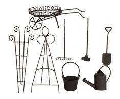 MICA Decorations Mini Rideau 8 teilig Marron