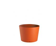 GROSFILLEX 19376283 Bac à Plantes Tokyo Diamètre 36, Orange Brulé, 36 x 36 x 26 cm