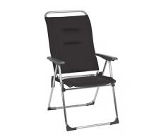 Lafuma Fauteuil de camping pliant, Compact, ALU CHAM, Air Comfort, Couleur: Acier, LFM2771-6589