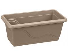 Plastkon Extra Flor Jardinière 40 cm Taupe/Noir