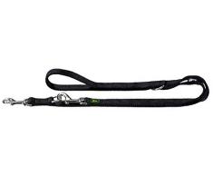 HUNTER Doubliert Laisse pour Chien Noir 2,5 cm x 200 cm