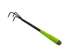 Xclou Griffe piocheuse de jardin 43 x 7 x 5 cm - Cultivateur de jardin avec manche ergonomique - Petite griffe à fleurs 3 dents - Outil de jardin multifonctions