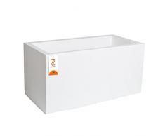 Zanvic rodr-i Jardinière 60 cm, Blanc, 60 x 20 x 20 cm, za224