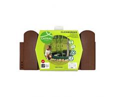 Catral 49010007 Pack 5 Bordos Table clickborder, Marron, 40 x 3 x 20 cm