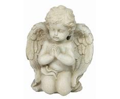 Paul Jansen Statuette dun Ange agenouillé avec Mains Priant Debout décoration tombale 9x15x21 cm Ivoire