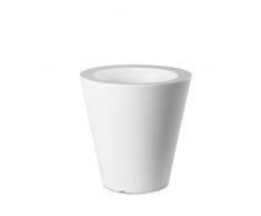 Plart Design AR1915 Vaso Conico 60 Pot de Fleur Blanc