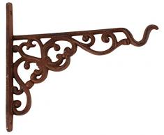 Esschert Design BPH28 Crochet de Suspension pour Panier Suspendu S Marron Rouille 20,5 x 2,1 x 17,8 cm