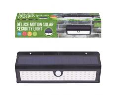 GardenKraft 13920 Lampe Solaire LED avec détecteur de Mouvement Noir