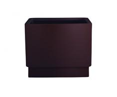 Hobby Flower Steel Pot de Fleurs carré avec système darrosage Automatique 50 x 50 x 40 cm Chocolat