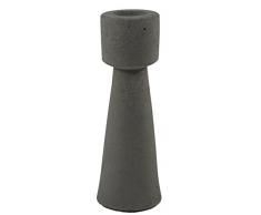 Ivyline Bougeoir Conique en béton Gris 13 cm 5 x 5 x 13 cm, Gris, 5 x 5 x 18 cm