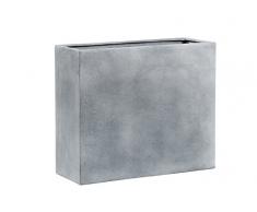 Emsa esteras Bac à Fleurs RECTANGULAIRE pour Le Jardin en Fibre de Verre H: 25 cm Lead