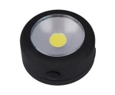 Electralight 65267 3 W COB Ronde Lampe de Travail – Noir