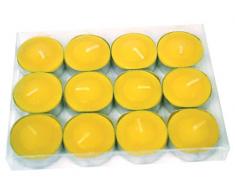 Sans Marque A1600062 Lot de 12 Bougies Citronnelle