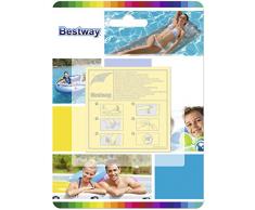 Bestway - 10 Super Patchs de réparation, rustines matelas, bouées, piscines, spas gonflables - surface totale 42,3 cm2