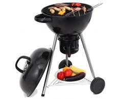 Tepro Barbecue sphérique Baytown, 48 x 54 x 95 cm, Noir/Acier Inoxydable, 1086 ne