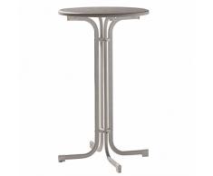 Sieger 237/G Table de Brasserie Haut Acier/Fer Gris 70 x 70 x 112 cm
