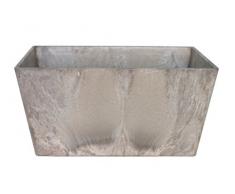 Artstone Pot de Fleurs, Coupe de Fleurs Ella, résistant au Gel et ultraléger, Taupe, 35x16cm