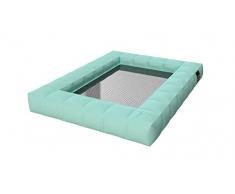 Pigro Felice ModulAir Hamac Gonflable Double PVC Vert deau 155 x 130 x 18 cm