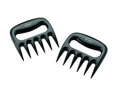 Rösle Fourchettes Pulled Pork Set de 2 Barbecue, Noir