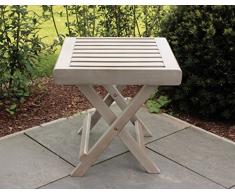 Consul Garden Klapphocker-665028 Tabouret Pliant, Gris, 50 x 50 x 40 cm