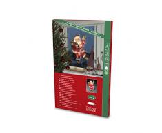 Konstsmide 2850-010 Silhouette de fenêtre Père Noël pour intérieur (IP20) 230 V 20 LED remplaçables Blanc Chaud