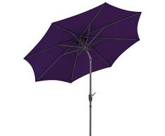 Schneider Parasol Harlem, Aubergine, env. 270 cm Ø, en 8 Parties, Rond, 270x270x260 cm