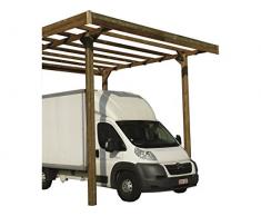 SOLID SUPERIA Carport Bois 500 x 400 x 400 cm S7762