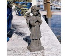 Design Toscano JE10114401 Sculpture design Le message de l’ange Gris 19 x 26,5 x 71 cm