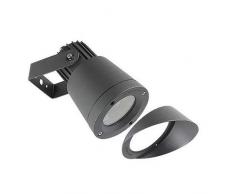 OUTDOOR LEDs C4 Hubble Applique Murale dextérieur Transparent/Gris Urbain