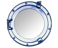 Nauticalia Miroir de hublot en Aluminium 30 cm
