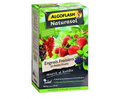 ALGOFLASH NATURASOL Engrais Fraisiers et petits fruits, Jusquà 23m², 800 g, AFRABIO800
