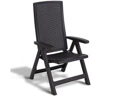 ALLIBERT Montreal Chaise Pliante, Gris