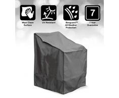 Bosmere Products Ltd np040 68 x 66 x 89 cm Housse de Fauteuil en Bois – Siège Simple – Gris (1)