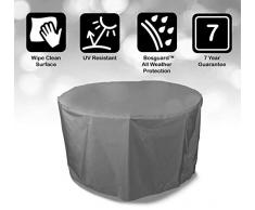 Bosmere Products Ltd np015 163 x 163 x 82 cm Housse pour Salon de Jardin Circulaire – 4 Siège – Gris (1)