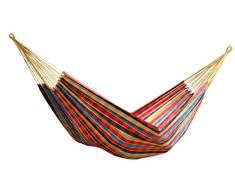 Vivere BRAZ223 Hamac double brésilien en coton, multicolore - Paradis