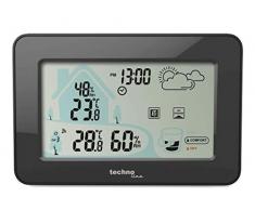 Technoline Façade Moderne, Affichage coloré, capteur Tactile pour éclairage 149 x 23 x 100 mm Noir