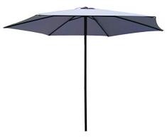 GARDEN FRIEND O850303 Parasol Push Up 3 m - Couleur : Gris. Structure en Acier.