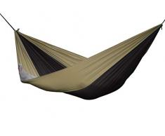 Vivere PAR22 Hamac Parachute Nylon Double Noir/Sable 300 x 180 cm