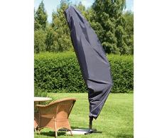 Happy People Housse de Protection Jardin Wehncke Bâche de Protection pour Parasol déporté Gris